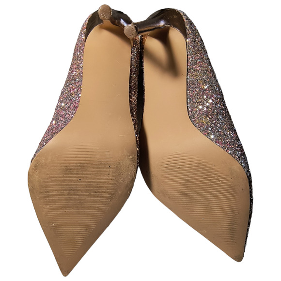 Steve Madden Glitter Pumps Women's size 9M Multicolor with Gold 4.5 Heel Shoes - Picture 11 of 13